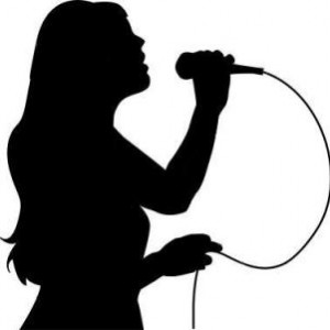 Female Singer silhouette